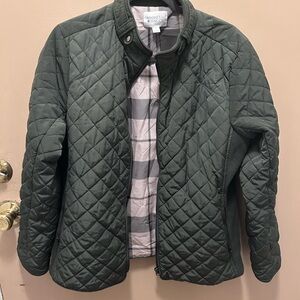 Market & Spruce Men's Quilted Jacket - Green